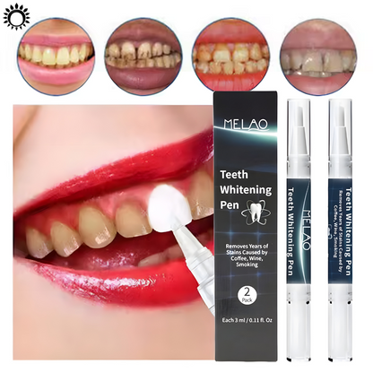 Stylo Blanchissant pour les Dents MELAO – Élimine les Taches de Café, Vin, Tabac