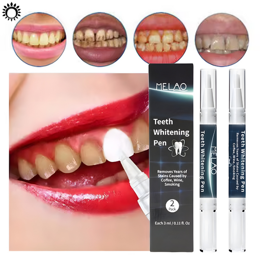 Stylo Blanchissant pour les Dents MELAO – Élimine les Taches de Café, Vin, Tabac